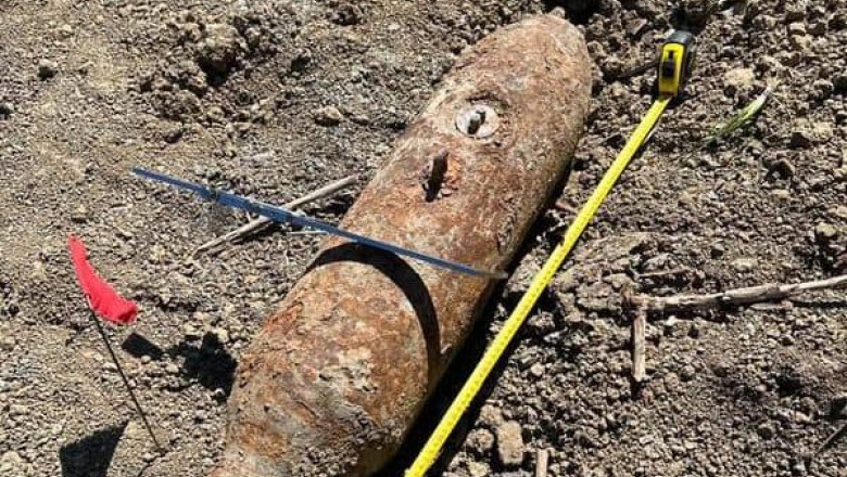 O bombă din Al Doilea Război Mondial a fost descoperită în Lunca Banului, Vaslui: proiectilul de 70 de…