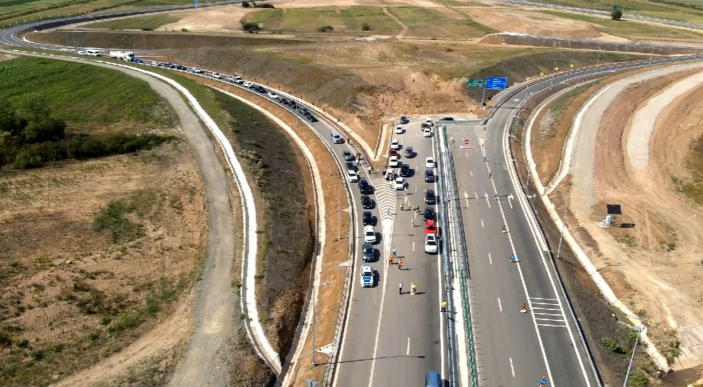 Tronsonul nou de autostradă din România deschis astăzi, imagini