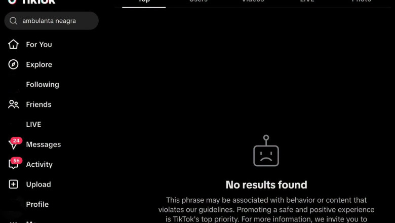 TikTok șterge subiectul „ambulanța neagră”, anunță CNA: măsuri luate?