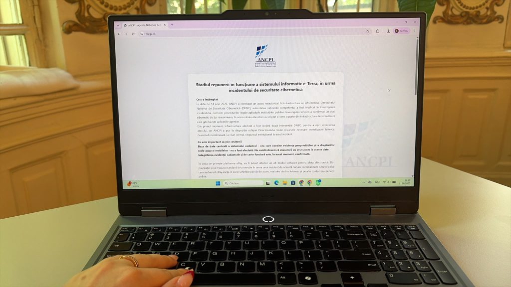 ANCPI detalii noi despre repunerea e-Terra, comunicatul nu este datat