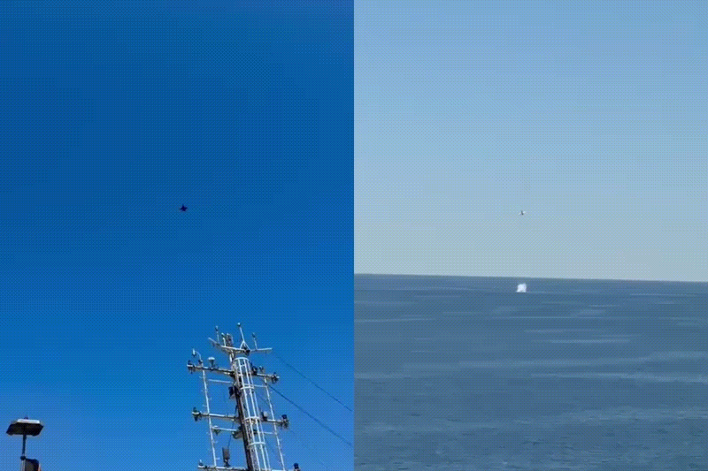 F-16 trage drona marină lângă Neptun Deep – imagini MApN