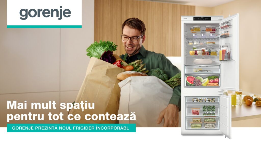 Gorenje lansează frigider incorporabil BigVolume: spațiu maxim