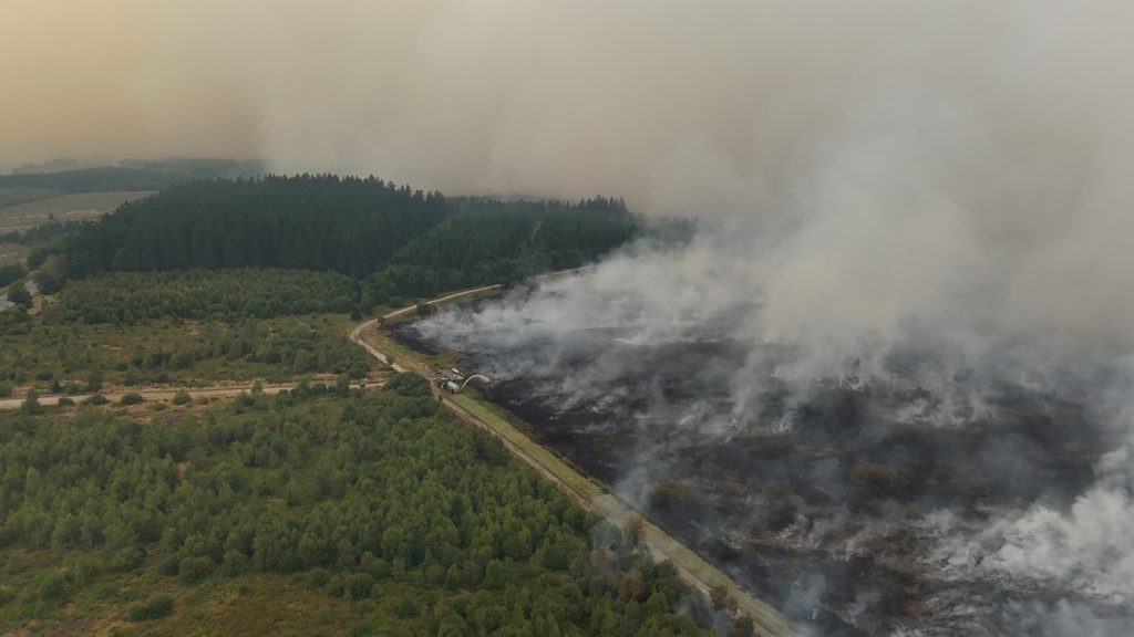 Incendiu de vegetație, mai mare din Belgia, se îndreaptă spre Germania
