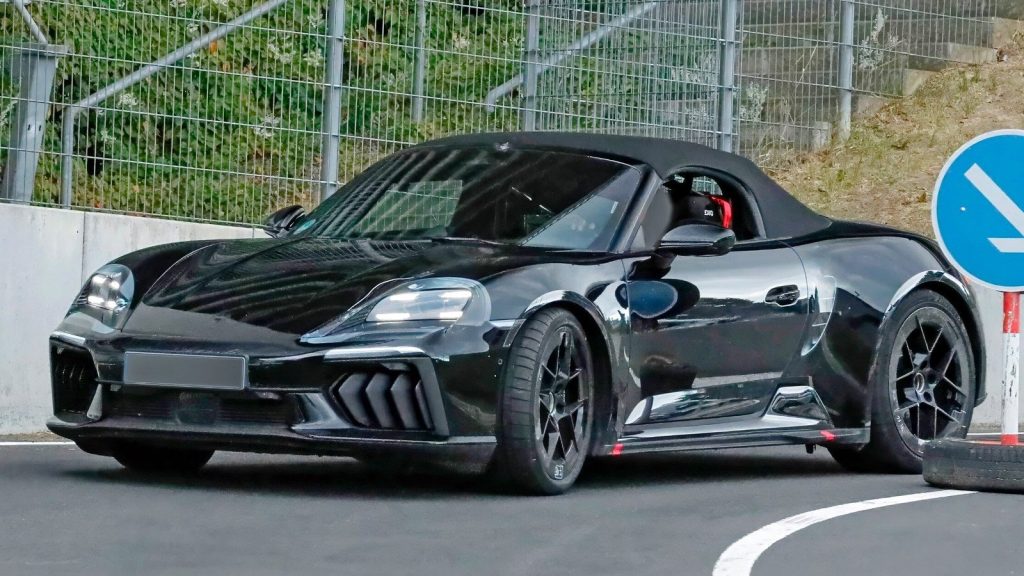 Porsche 718 electric surprins fără camuflaj: cum arată mașina secretă
