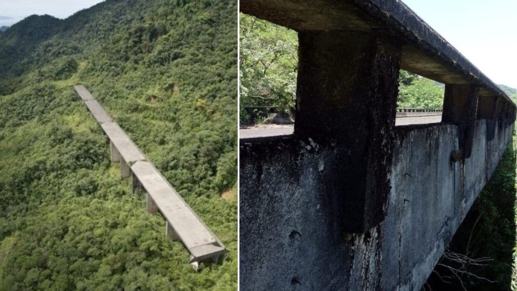 Construcția uriașă din mijlocul junglei care nu duce nicăieri. Un pod nefinalizat și abandonat a devenit atracție turistică, în Sao Paulo