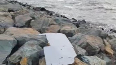Video: fragment de dronă găsit în zona de la Agigea