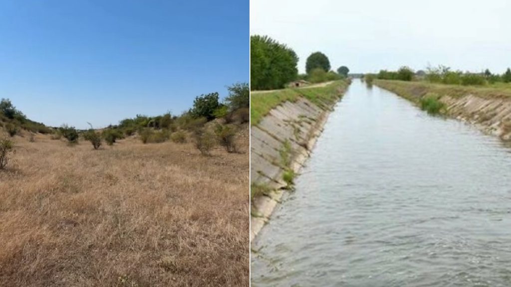 Cum arată Canalul Siret – Bărăgan, care ar iriga peste 700.000 de hectare. Dan Negru: „40 de ani de când e așa”