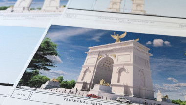 Trump vrea să transforme Arcul de Triumf într-o instalație unică cu drone