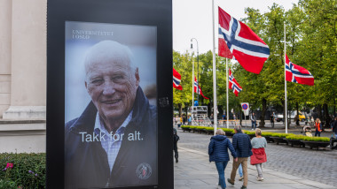 Funeraliile regelui Harald al V-lea au loc miercuri în Norvegia: evenimentul începe cu un minut de reculegere la nivel național