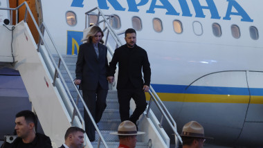 Zelenski a ajuns în Canada pentru o vizită de trei zile. Apărarea Ucrainei împotriva rachetelor balistice, pe agenda discuțiilor