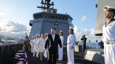Foto Reacția lui Kim Jong Un la exercițiile militare ale SUA și Coreei de Sud: Phenianul a inclus un distrugător în sistemul său nuclear