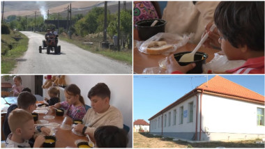 Video Comuna care dă o lecție Guvernului. Elevii primesc zilnic la școală o masă caldă, plătită de Uniunea Europeană. „Copiii sunt bucuroși”