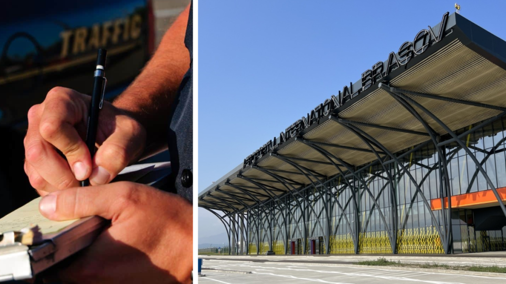 Șoferii Uber și Bolt riscă amenzi de până la 5.000 de lei dacă iau pasageri de la Aeroportul Brașov. Poliția a început să aplice regula