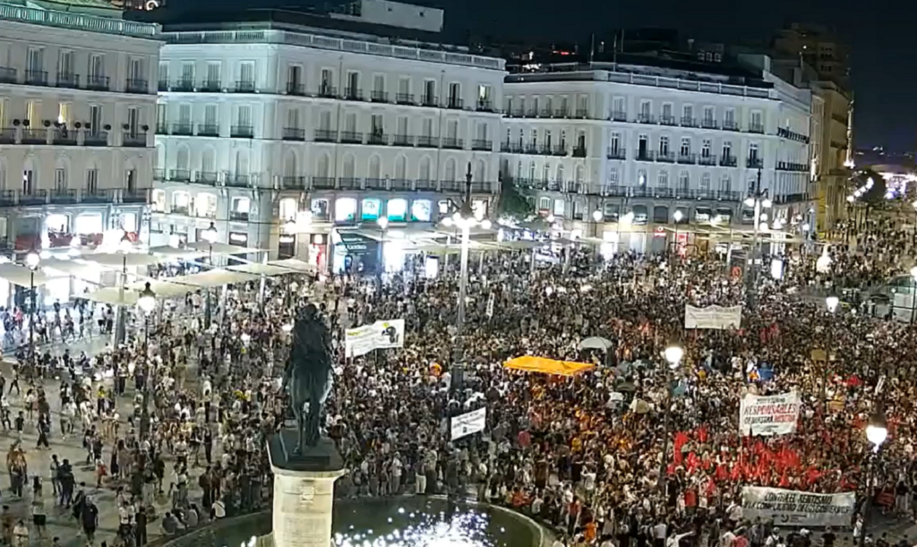 Proteste în Madrid pentru locuințe, după evacuarea forțată a unei femei
