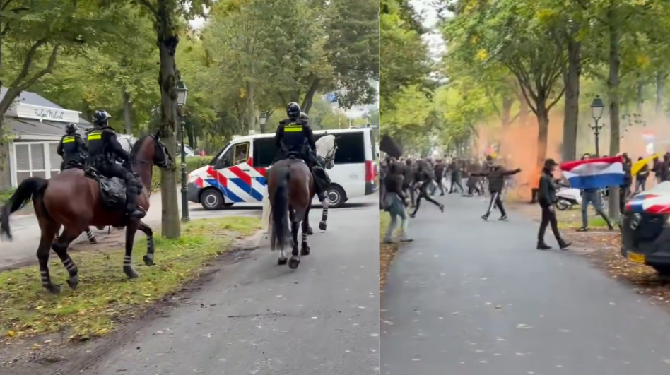 Proteste violente la Haga: extremi drepți dispersați de poliție