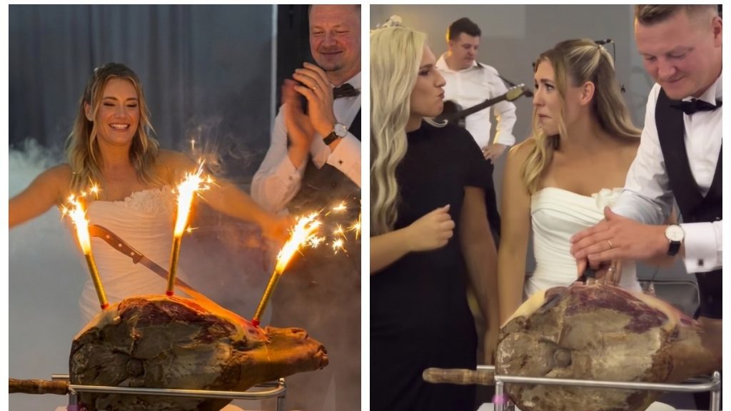 Miri oferă deliciu viral în loc de tort la nuntă din Croația