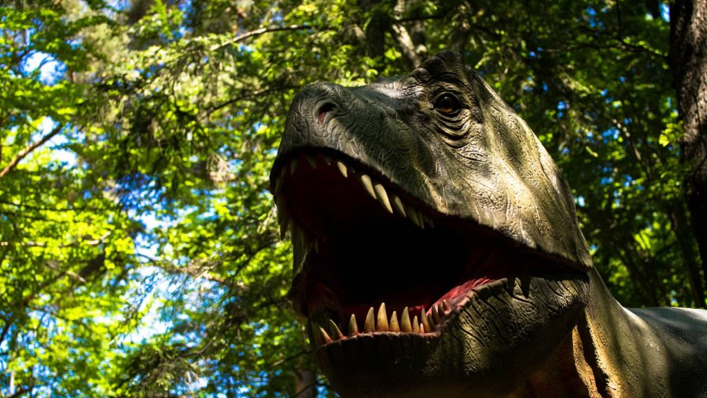 Noi atracții în Brașov: dinozaurii care aleargă printre oameni, pe alei, la Dino Parc Râșnov