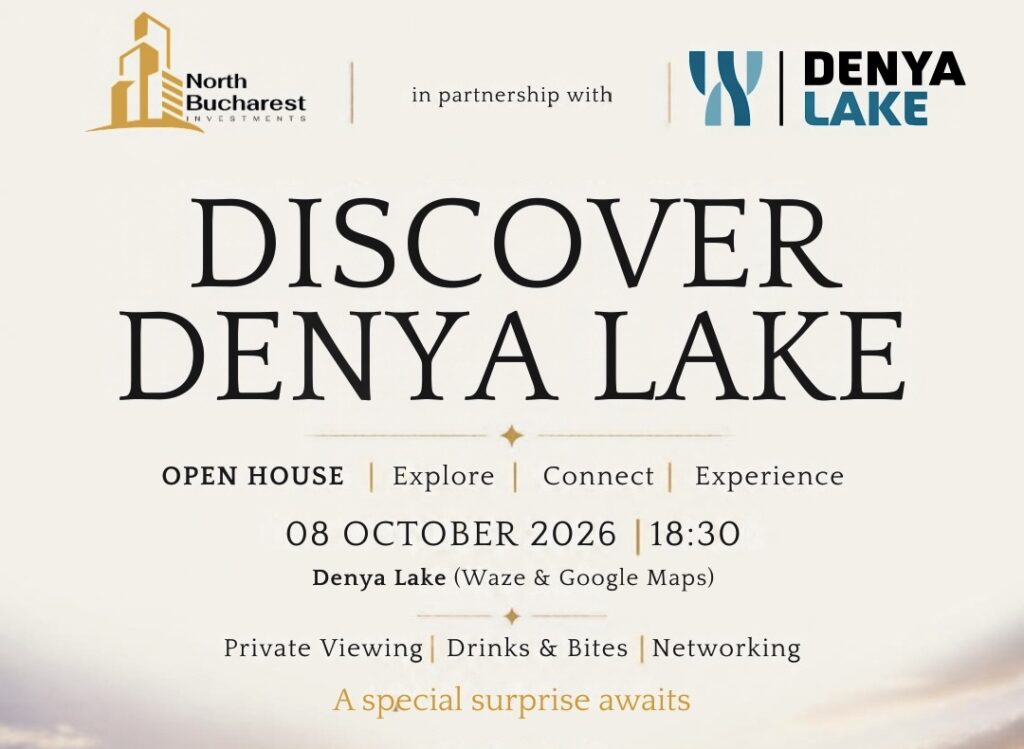 NORTH BUCHAREST INVESTMENTS ȘI DENYA ANUNȚĂ „DISCOVER DENYA LAKE”, UN EVENIMENT DEDICAT PROIECTULUI REZIDENȚIAL DE 45 DE MILIOANE DE EURO DIN NORDUL BUCUREȘTIULUI
