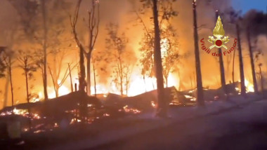 Incendiu la Italia: 24 răniți și