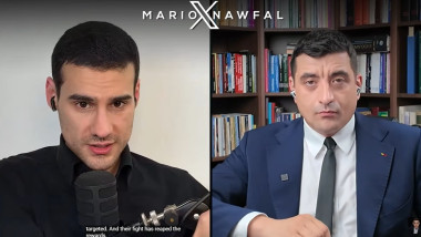 Video „La fel ca în cazul lui Trump.” Simion i s-a plâns unui influencer din SUA acuzat de spălare de bani de soarta lui Georgescu