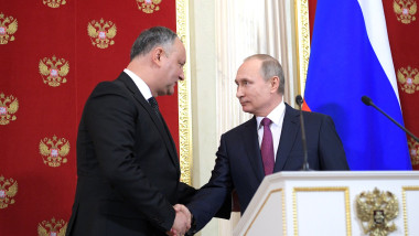 Dodon, fostul președinte pro-rus al Republicii Moldova, a mers la Moscova pentru a justifica atacurile cu drone ale lui Putin
